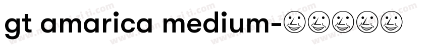 gt amarica medium字体转换